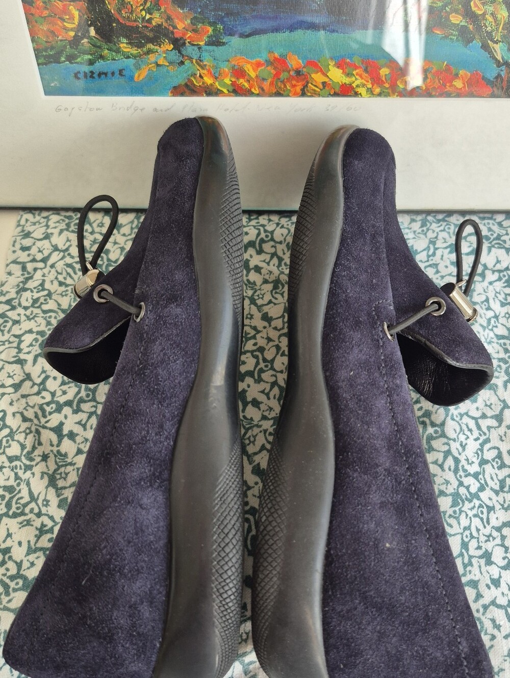 【READ! 】NEW ★AUTHENTIC PRADA suede Shoes - Picture 7 of 15